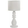 Ceramic Table Lamp With Shade (White, 41 Cms)