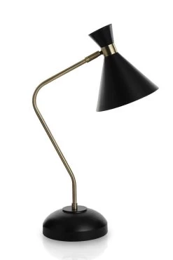 Metal Task Lamp, Black - 56 Cms