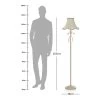 Turda Floor Lamp, White & Gold – 38x165 Cms
