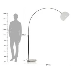 Antonio Metal Floor Lamp - 205 Cms -decoration 5101004003761 d