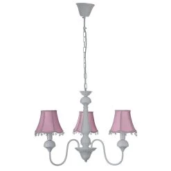 Elsa Kids Pendant Lamp, Pink & White - 64x44 Cms