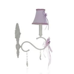 Lavina Kids Wall Lamp, Purple & White – 13x45 Cms