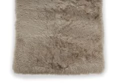 Shaggy Handmade Rectangle Carpet (Beige, Polyester, 140 X 200 Cms)