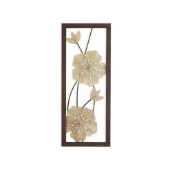 Flower Wall Décor (40.5 X 10.5 Cms, Gold) -decoration 5103008002634 1 5