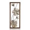 Flower Wall Décor (40.5 X 10.5 Cms, Gold)