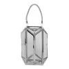 Geometric Lantern, Silver – Large, 21 Cm