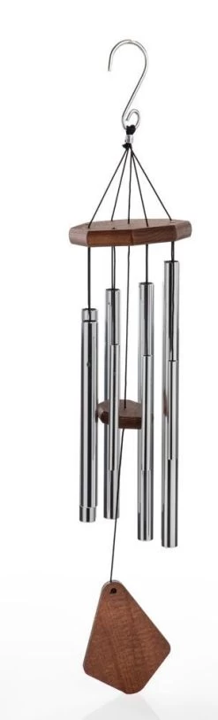 Concerto Tunes Wind Chime, Silver - 28 Inches