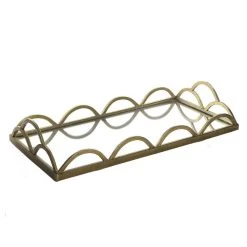 Chestnut Metal Plate, Dark Gold - 51.5 Cms