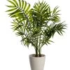 Mini Areca Artificial Palm Bush (Green, 63.5 Cms)