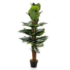Artificial Tree With Pot, Green - 120 Cms