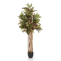 Ceylon Style Croton Artificial Tree (Natural, 152.4)