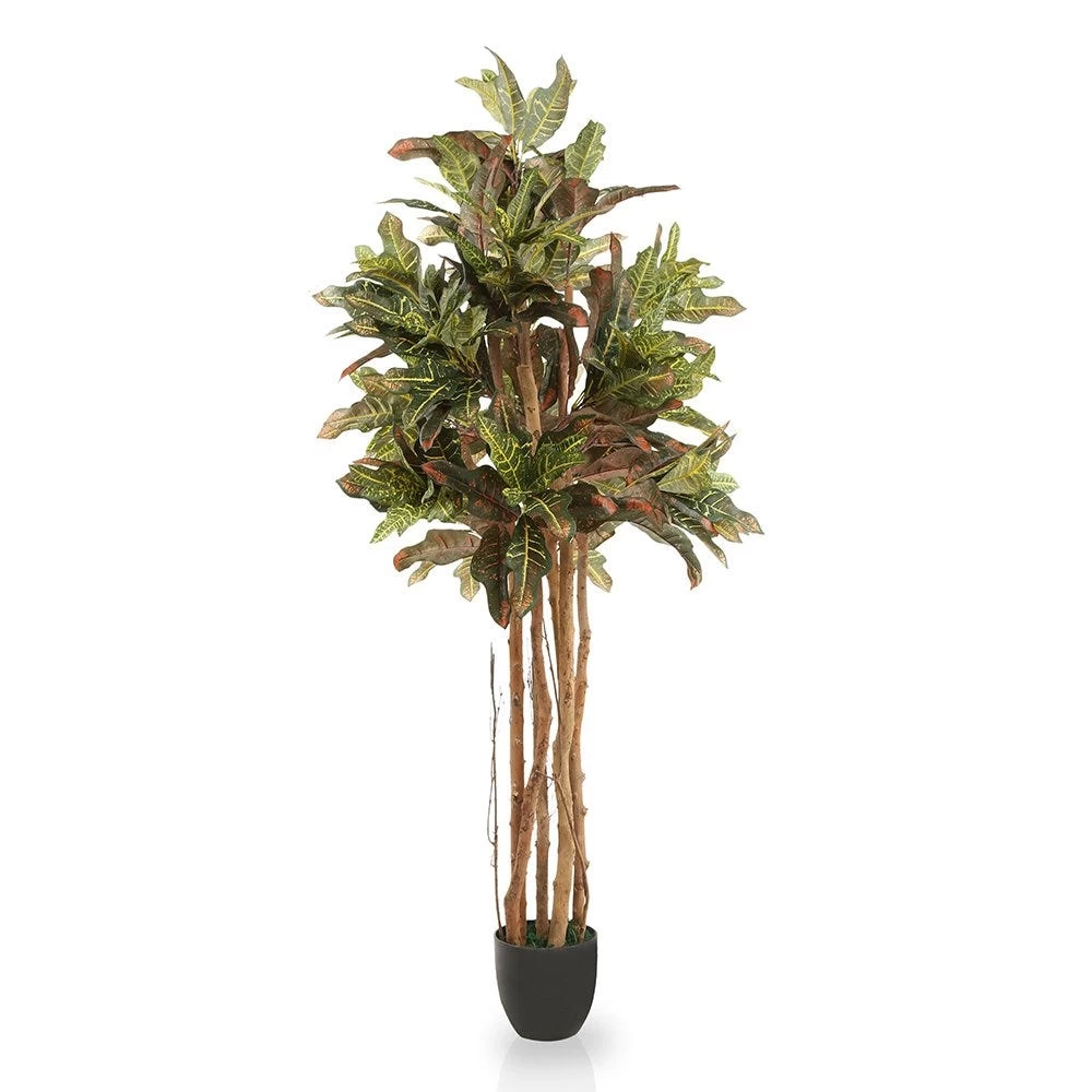 Ceylon Style Croton Artificial Tree (Natural, 152.4) 1 Ceylon Style Croton Artificial Tree (Natural, 152.4)