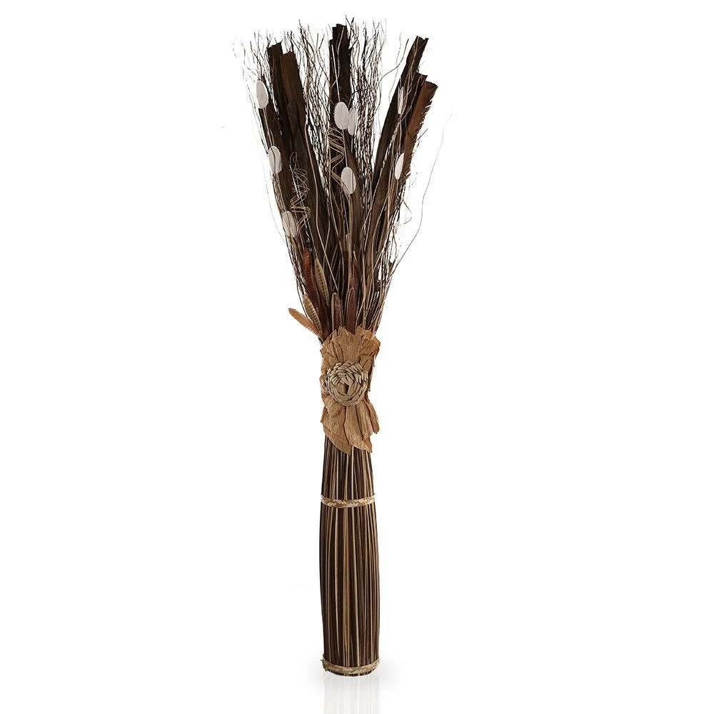 Dried Flower Arrangement With Round Body (Brown/Natural) 1 Dried Flower Arrangement With Round Body (Brown/Natural)