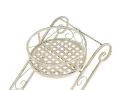 Ann 3-tier Round Plant Pot Stand, Antique White