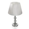 Twin Orb Metal Table Lamp, White & Chrome – 31.5 Cms