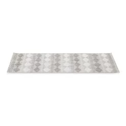 Agra Carpet, Light Grey & White - 80x300 Cm