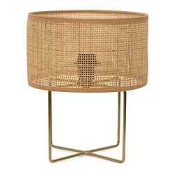Russel Rattan Table Lamp, Natural