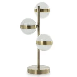 Orla LED Table Lamp, Antique Brass – 25x45 Cms