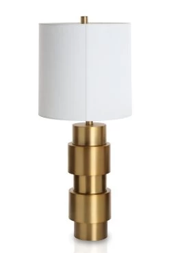 Maryland Metal Desk Lamp, Gold - 76 Cms