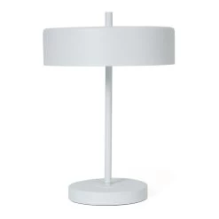 Marion Table Lamp, White - 43 Cms