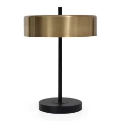 Jasper Table Lamp, Gold & Black - 43 Cms