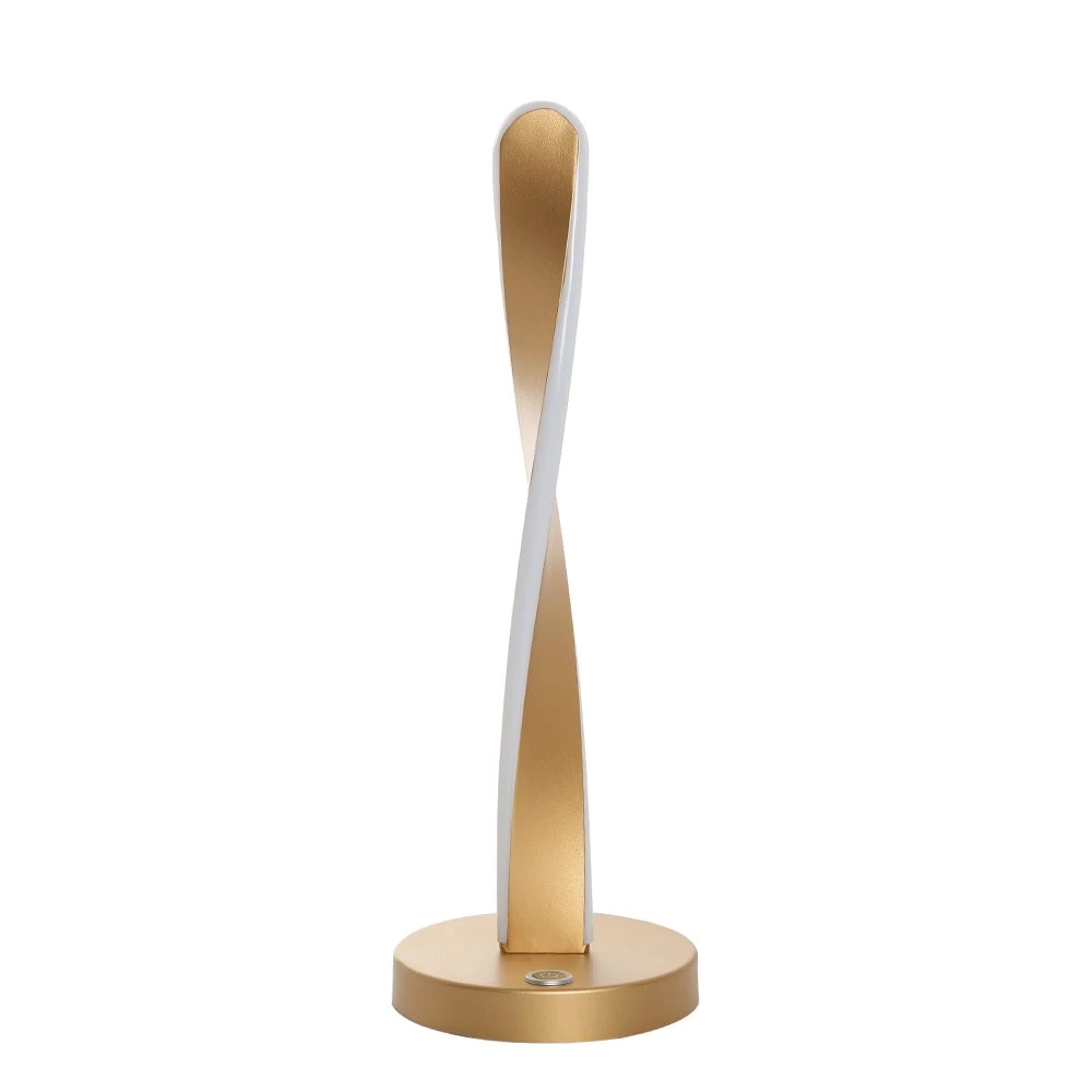 Twist Table Lamp, Gold