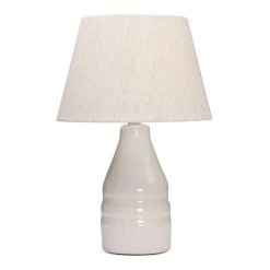 Glasso Ceramic Table Lamp, White