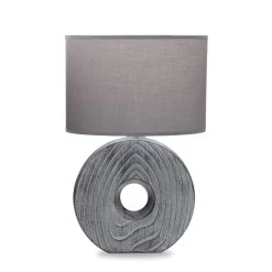 Elvira Ceramic Table Lamp, Grey