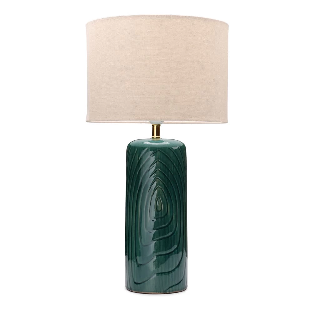 Mollar Ceramic Table Lamp, Green
