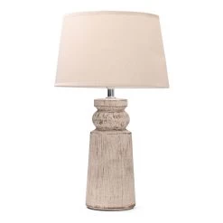 France Ceramic Table Lamp, Brown