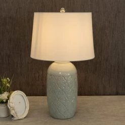 Remy Table Lamp, Aqua – 40.5x71 Cm