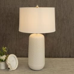 Livia Table Lamp, Cream – 40.5x73 Cm