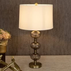 Ruth Table Lamp, Grey – 38x68 Cm