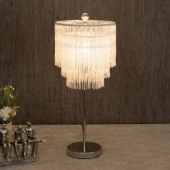 Nomi Table Lamp, Chrome – 25.5x61 Cm