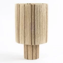 Juan String Lamp & Base, Off White & Natural - 25x42 Cm