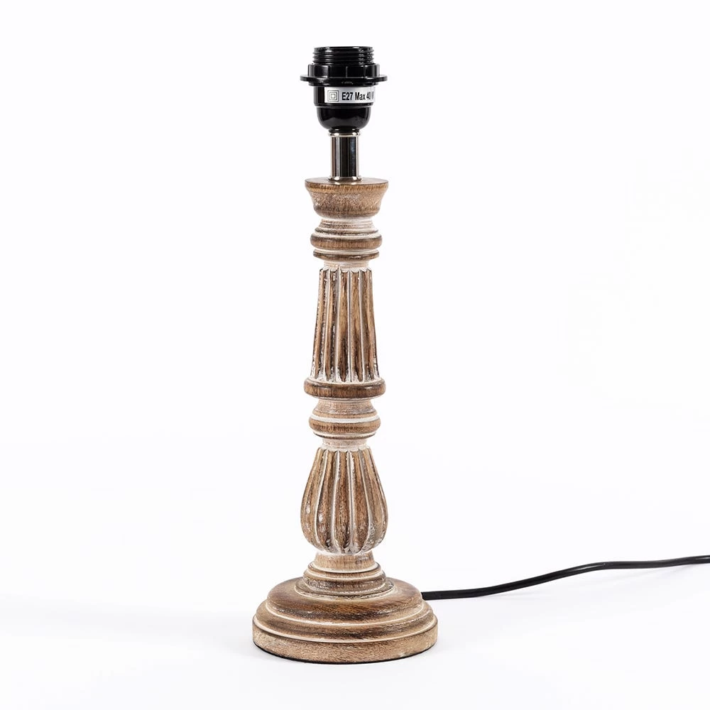 Messi Lamp Base, Distressed Green - 12x36 Cm 1 Messi Lamp Base, Distressed Green - 12x36 Cm