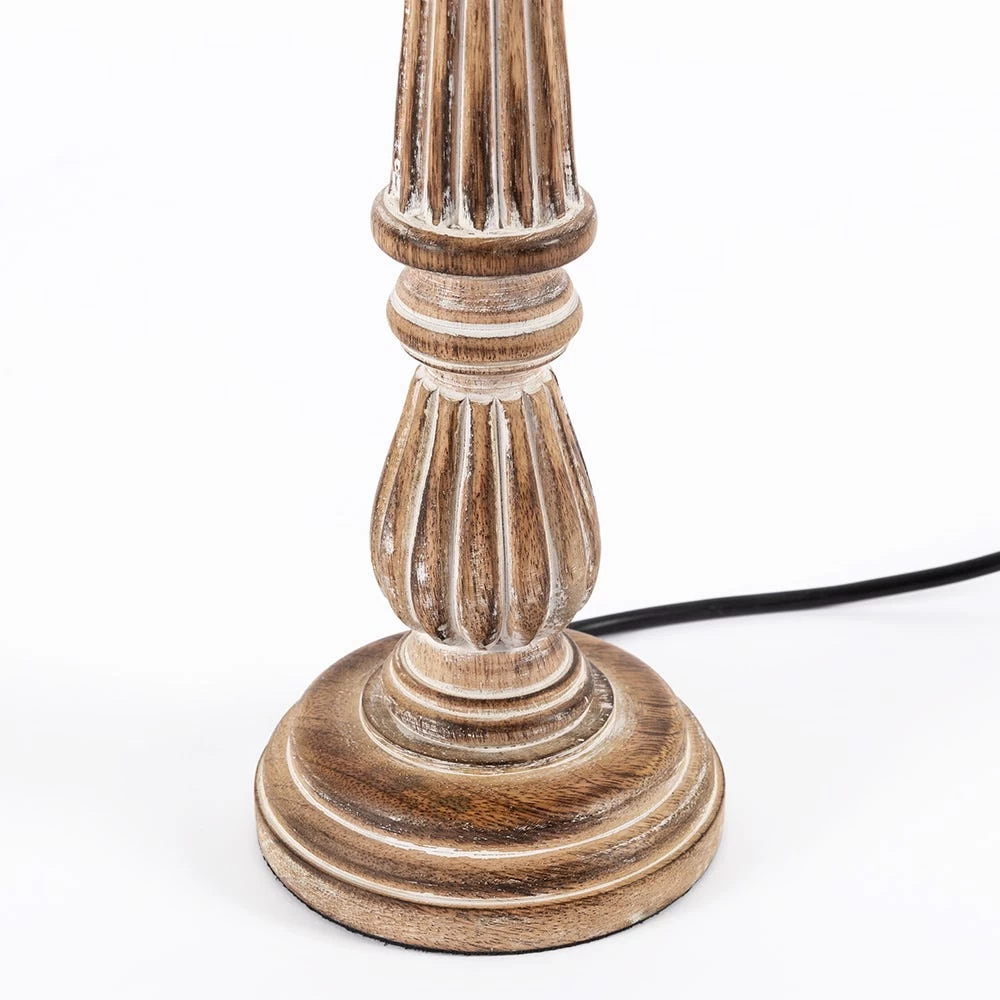 Messi Lamp Base, Distressed Green - 12x36 Cm 2 Messi Lamp Base, Distressed Green - 12x36 Cm - Image 2