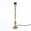 Walter Lamp Base, Brass - 11x38 Cm