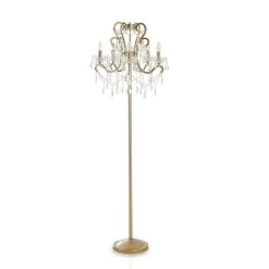 Mazna Floor Lamp, Gold & Clear β 56x166 Cms