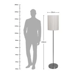 Alexi Floor Lamp, Nickel - 25x150 Cm 7 Alexi Floor Lamp, Nickel - 25x150 Cm -decoration 5110100300094 4