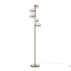 Orla LED Floor Lamp, Antique Brass – 25x130 Cms