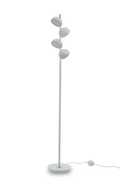 Maxx LED Floor Lamp, White & Chrome β 35x48 Cms