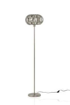 Metallic Floor Lamp, Nickel β 35x160 Cms