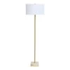 Prescott Floor Lamp, Gold & White - 155 Cms