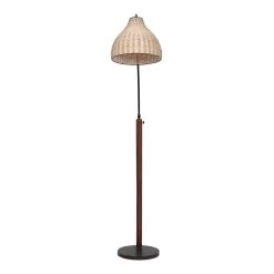 Dogee Floor Lamp, Natural & Black