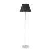Carrie Floor Lamp, Chrome & Black