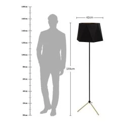 Bozza Floor Lamp, Black - 42x155 Cm -decoration 5110100400725 4