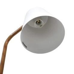 Rav Floor Lamp, White & Wooden Colour - 38x140 Cm -decoration 5110100400732 4