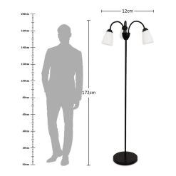 Paulie Floor Lamp, Black & White - 12x172 Cm 7 Paulie Floor Lamp, Black & White - 12x172 Cm -decoration 5110100400756 4