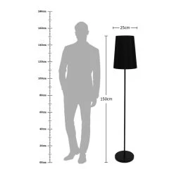Micah Floor Lamp, Black - 25x150 Cm -decoration 5110100400794 4